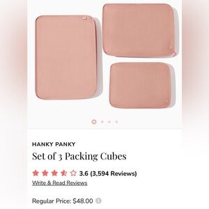 Hanky Panky Pink Packing Cubes Set